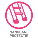 Scara pod MSE dotata cu mansoane protectie podea